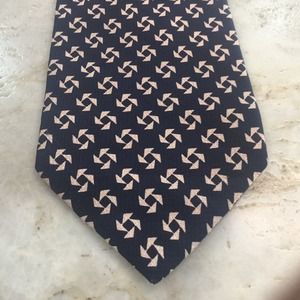 CROCODILE BLACK-TAN SILK TIE